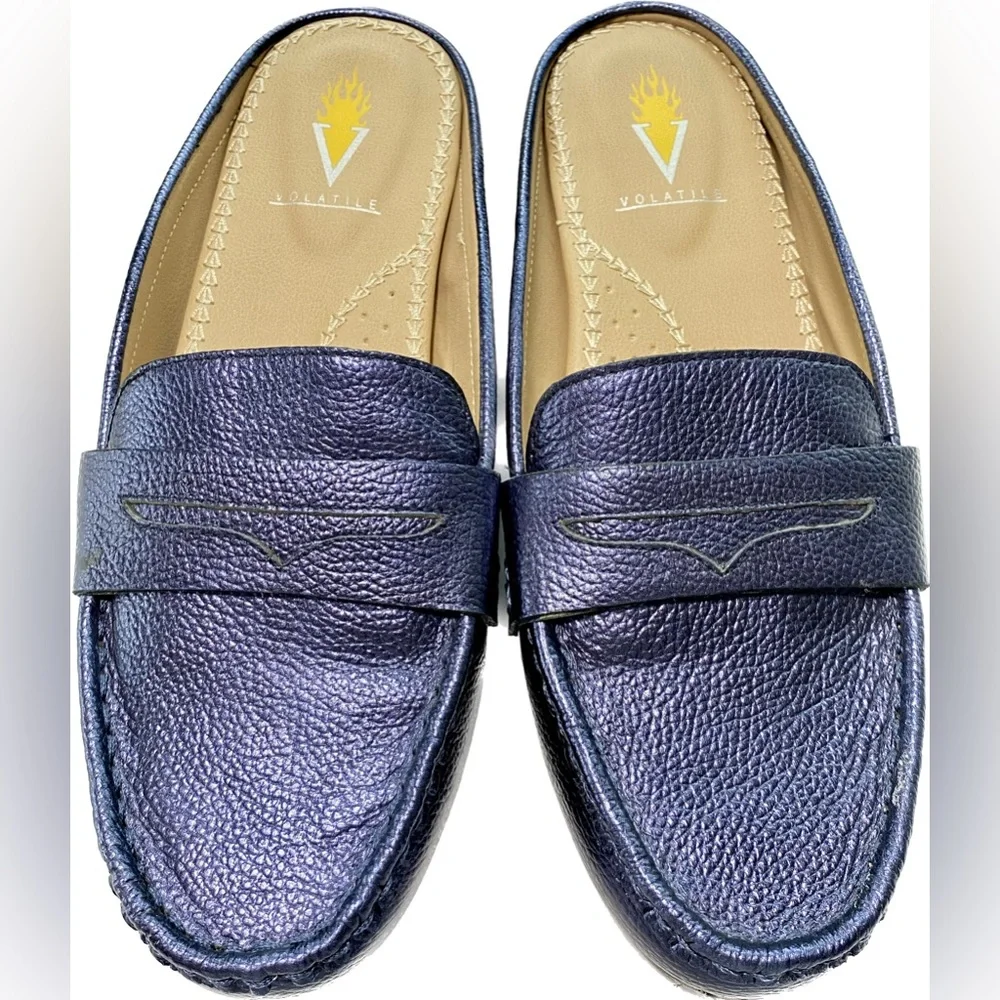 Volatile | Dark Blue Mules size 7 - Picture 10 of 12